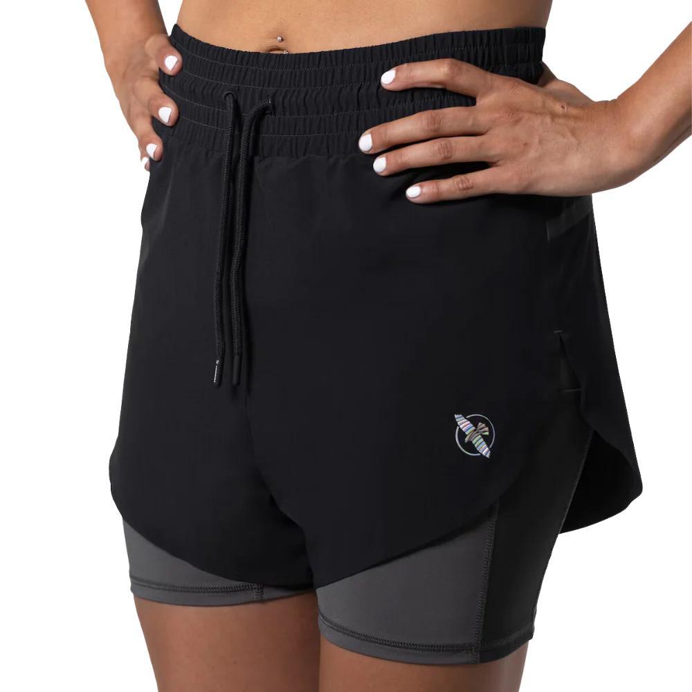 Hayabusa Womens Mid Rise Layered Shorts