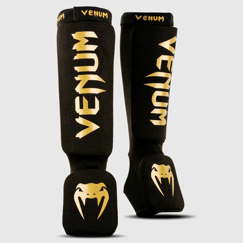 Venum Kontact Shin Guards - Black/Gold