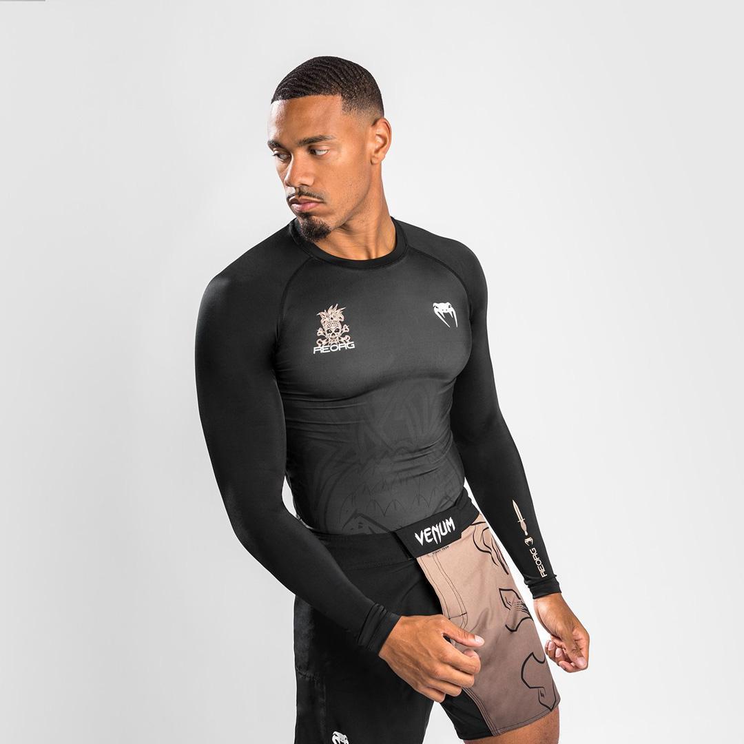 Venum Reorg Rashguard Long Sleeves - Black