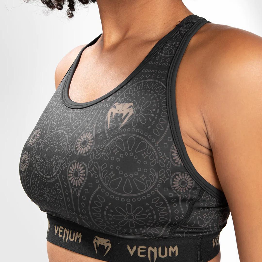 Venum Women Santa Muerte Dark Side - Sport Bra - Black/Brown