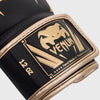 Venum Elite Boxing Gloves - Black/Gold - 16oz