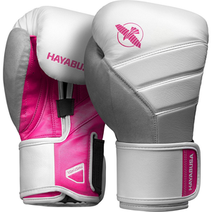 Hayabusa T3 Boxing Gloves | White/Pink