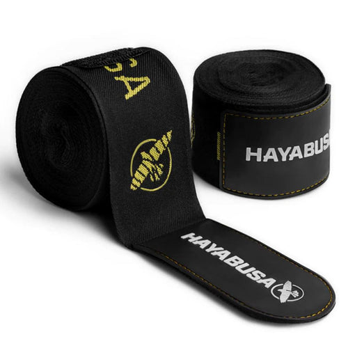 Hayabusa Deluxe Handwraps | Black/Gold