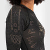 Venum Women Santa Muerte Dark Side - Rashguard Long Sleeves - Black/Brown