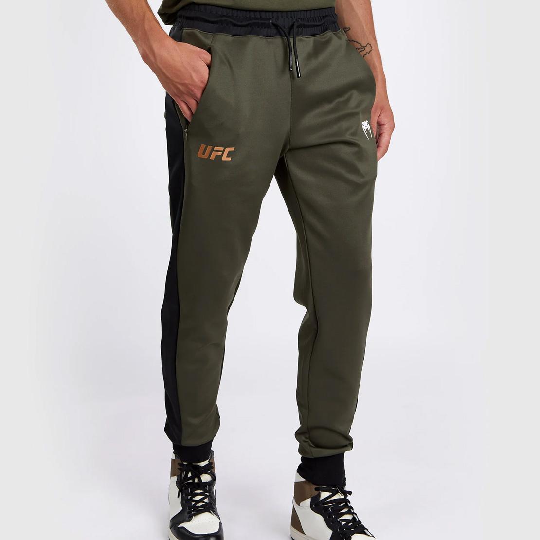 UFC Adrenaline by Venum Fight Week Men’s Performance Jogging Pants - Khaki/Bronze