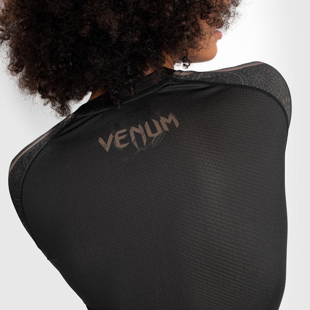 Venum Women Santa Muerte Dark Side - Rashguard Long Sleeves - Black/Brown