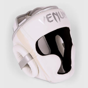 Venum Elite Headgear - White/Silver-Pink