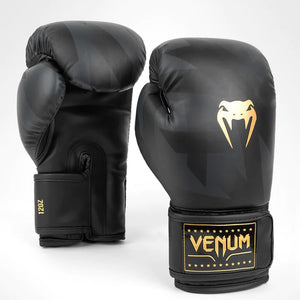 Venum Razor Boxing Gloves - Black/Gold - 16oz