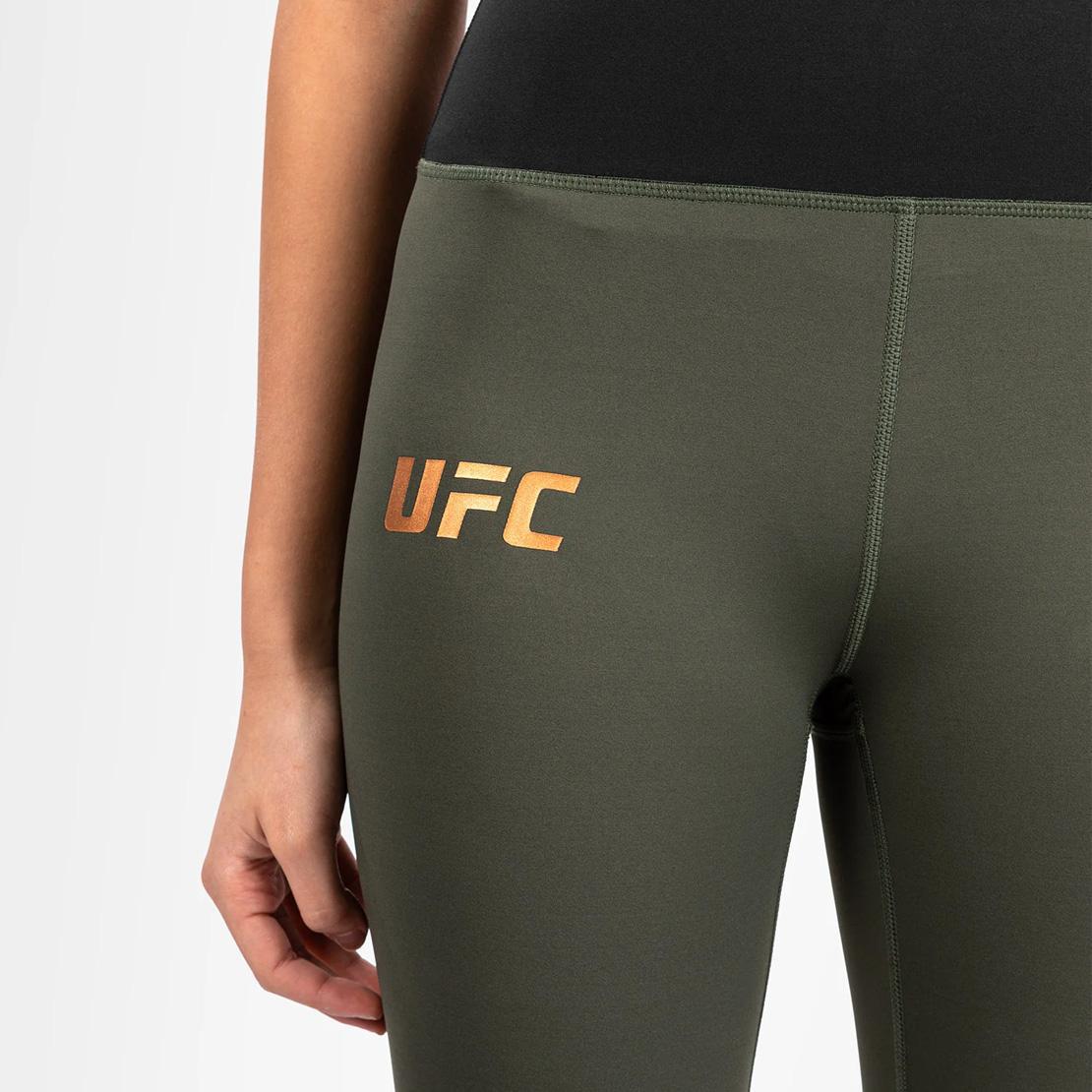 UFC Adrenaline by Venum Fight Week Women’s Performance Tight - Khaki/Bronze