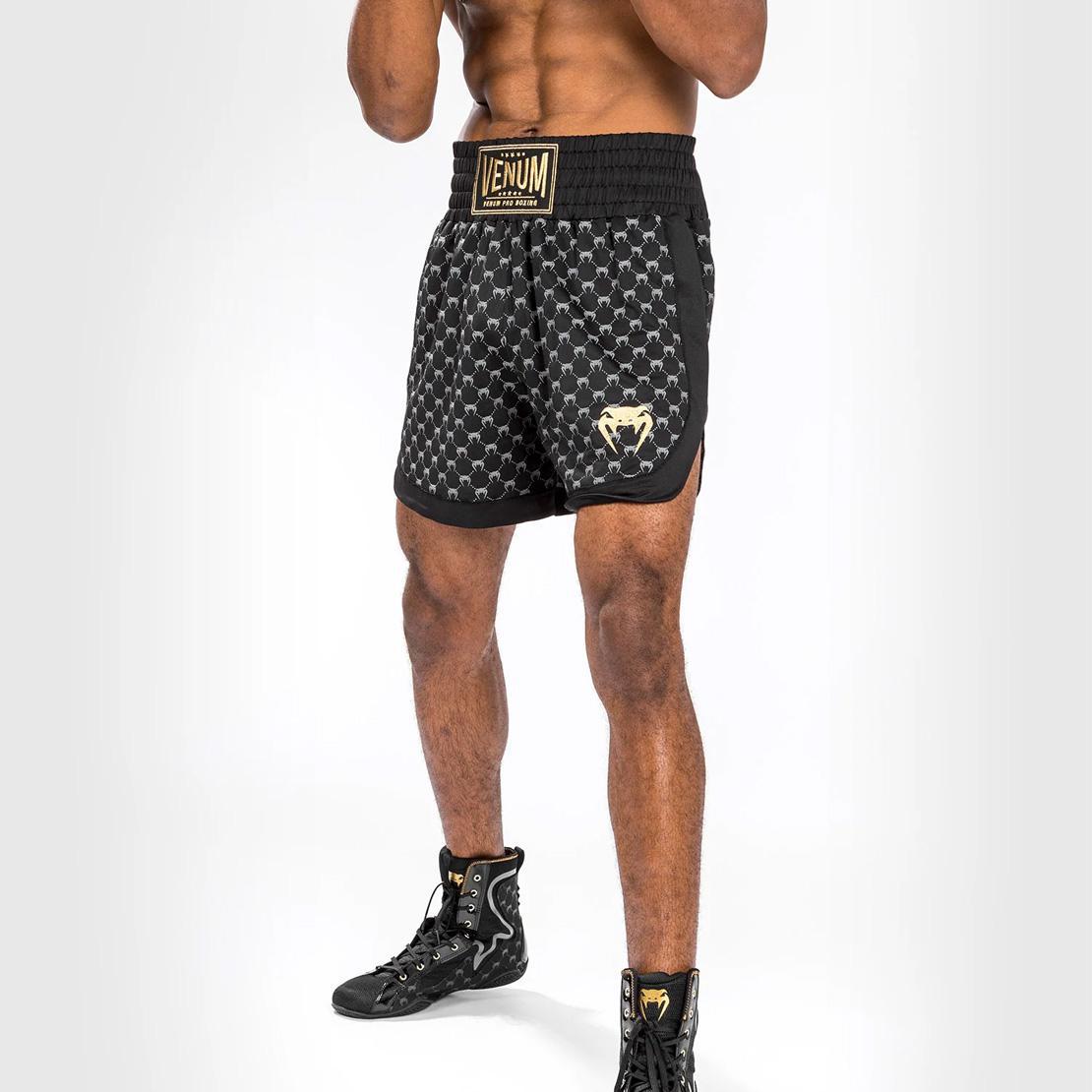 Venum Monogram Boxing Short - Black