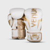 Venum Elite Boxing Gloves | White/Gold  - 10oz