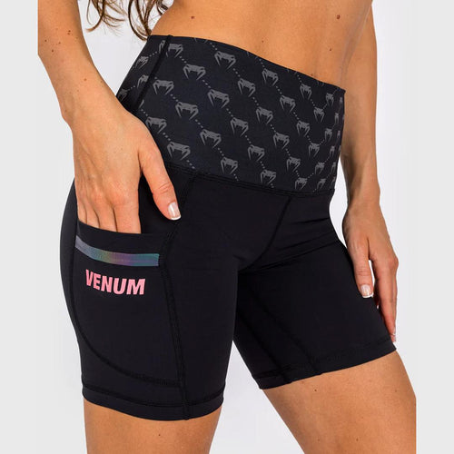 Venum Monogram Compression Shorts | For Women | Black/Pink GoldVenum Monogram Compression Shorts | For Women | Black/Pink Gold