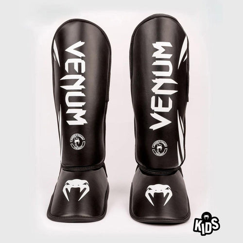 Venum Challenger Kids Shin Guards - Black/White