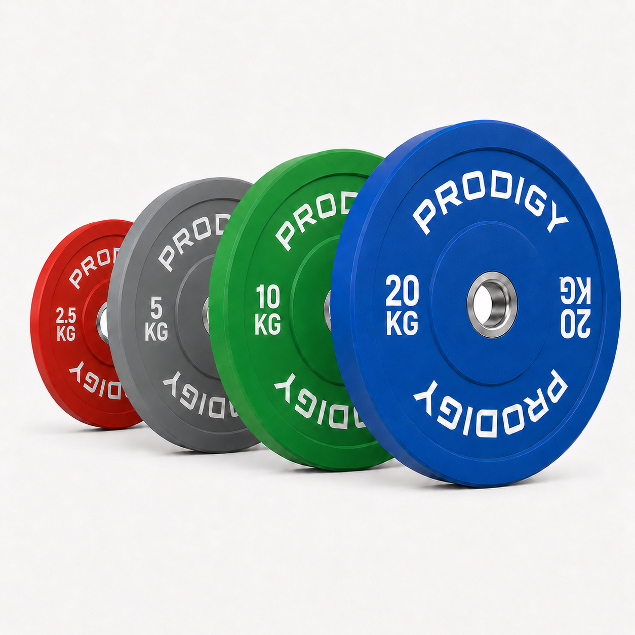 Prodigy Coloured Weight Plates – 1.25kg to 20kg
