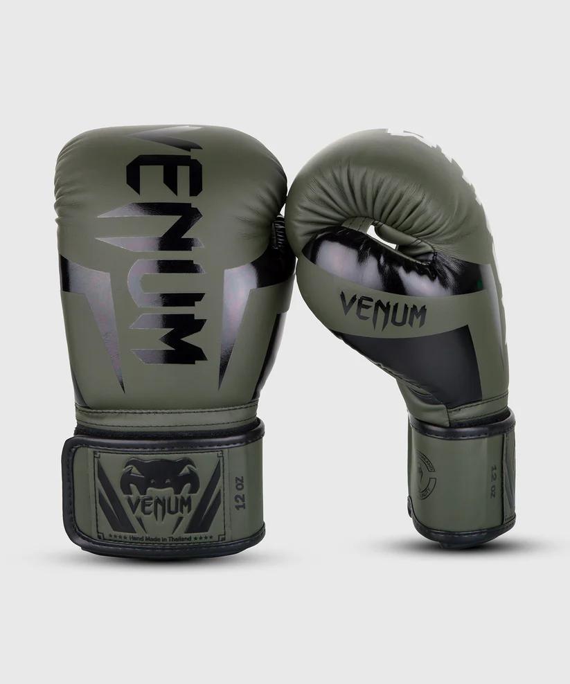 Venum Elite Boxing Gloves Khaki/Black