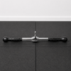 Rotating Straight Bar Cable Attachment With Rubber Grips