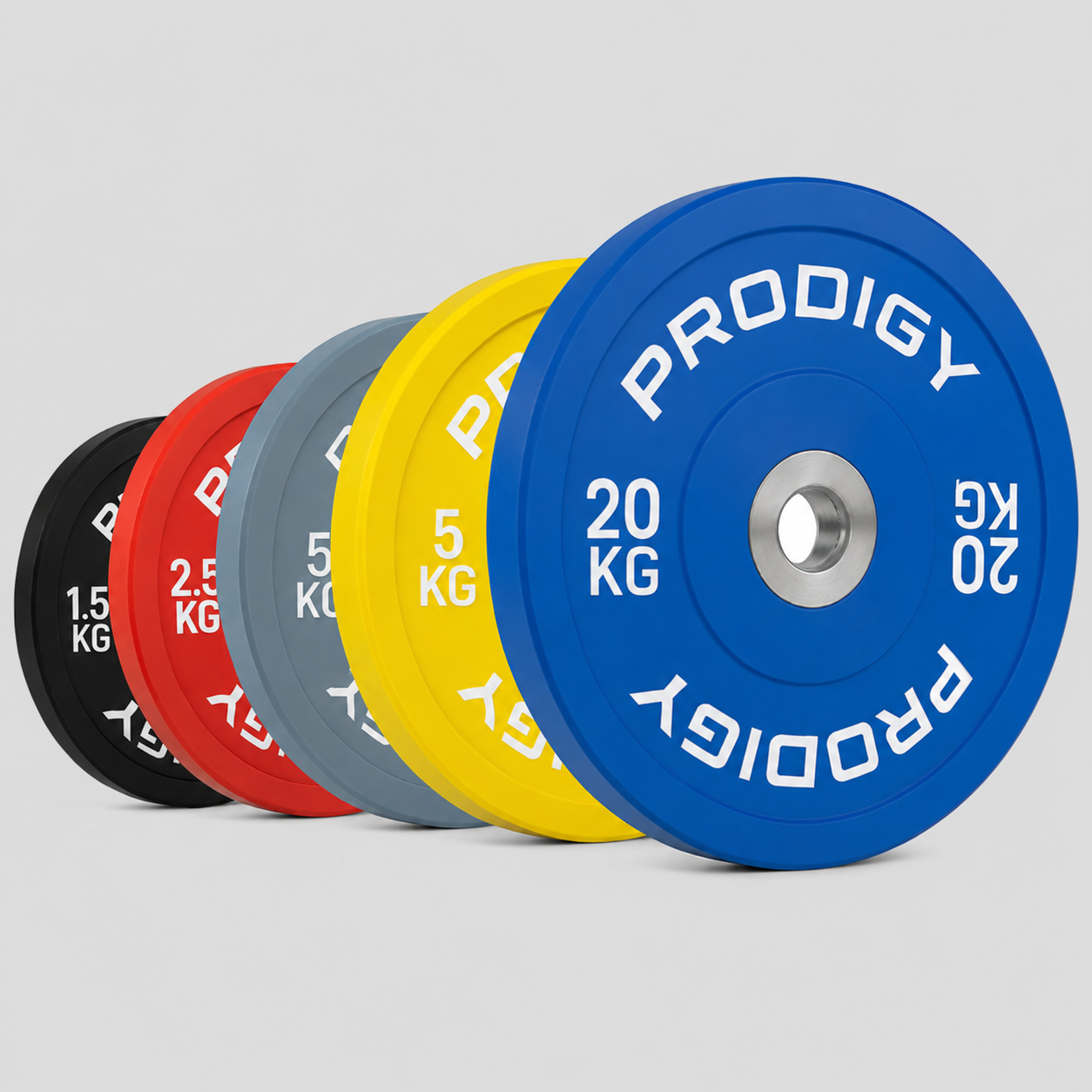 Prodigy Coloured Weight Plates – 1.25kg to 20kg