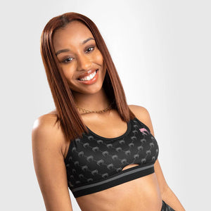 Venum Monogram Sports Bra - Black/Pink Gold